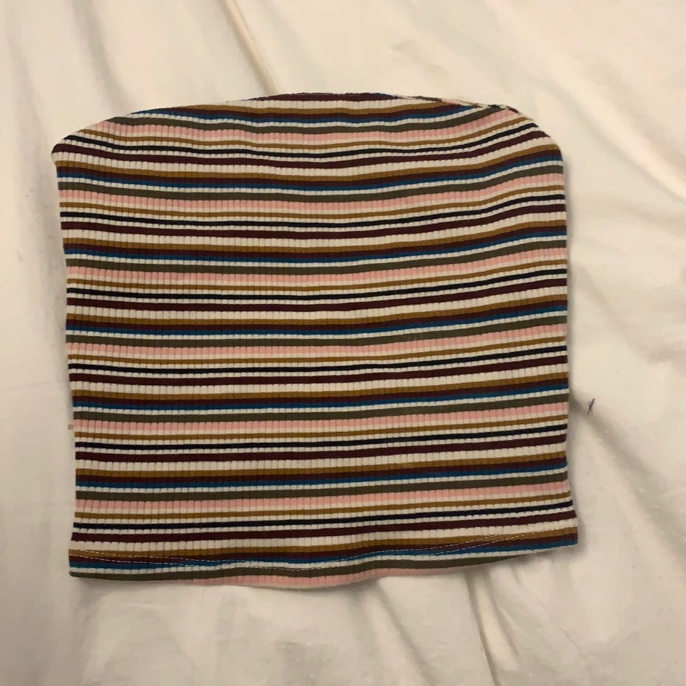 Striped tube top